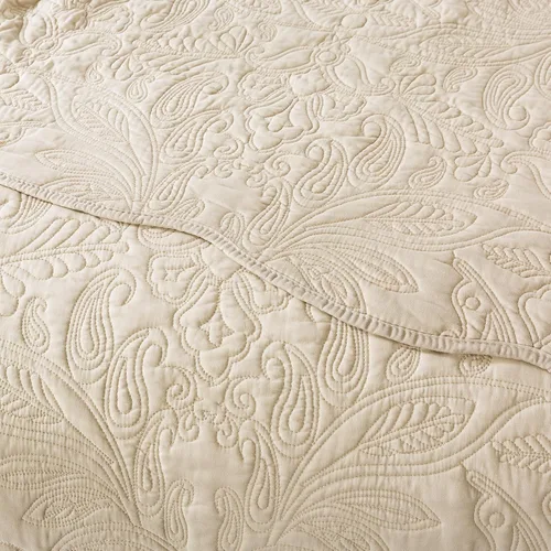 Miniatura 26 de HoneiLife - Juego de colcha de tamaño Queen, juego de ropa de cama de pana bordada de 3 piezas, colcha de lujo, ligera, cálida, para todas las Pana