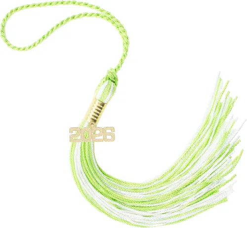 Miniatura 391 de Borla de graduación Aqua 2022, todos los colores escolares disponibles, fabricada en Estados Unidos