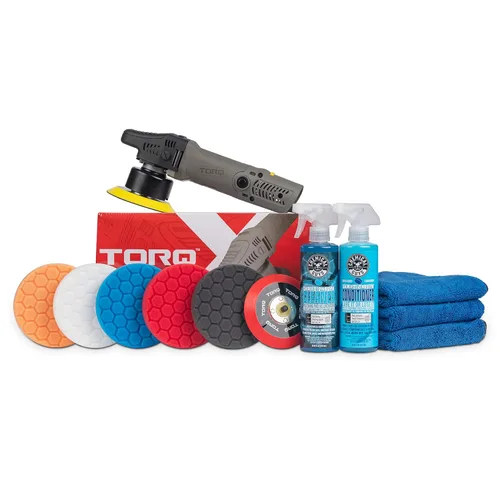 Miniatura 13 de Chemical Guys TORQX Pulidora de doble acción orbital aleatoria para automóviles – Bufadora profesional para camiones y SUV – Motor de 700W, órbita
