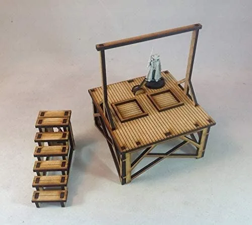 Miniatura 6 de Horca 1.102 in MDF Kit Tombstone Desperado Legends Old West Terrain Building