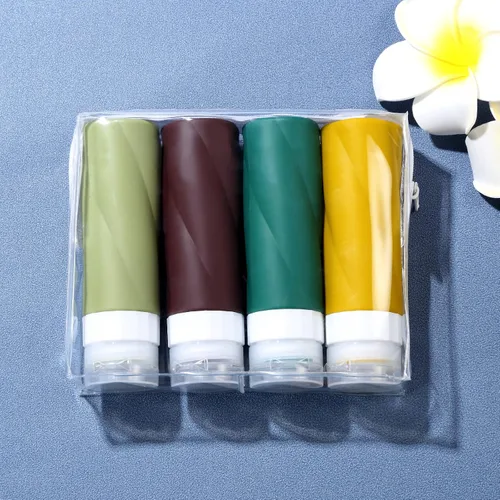 Miniatura 7 de Gemice Botellas de viaje para artículos de tocador, recipientes de tamaño de viaje aprobados por la Tsa de 3 onzas, sin BPA, tubos de viaje a prueba