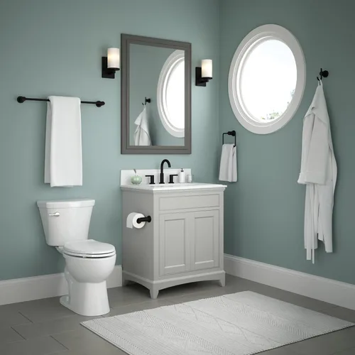 Miniatura 4 de Delta Nicoli (1-Paquete) Soporte de Papel Higiénico Negro Mate Soporte de Rollo de Paño para Organización y Almacenamiento en el Baño Soporte