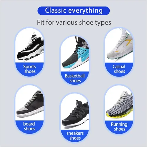 Miniatura 5 de ZHENTOR 3 pares de cordones ovalados para zapatos, cordones para tenis, media redonda de 14 pulgadas para zapatos deportivos o para correr, botas