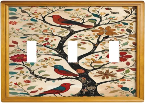 Miniatura 108 de Decorativo Arte Interruptor de Luz Cubiertas de Pintura al óleo Estilo Flores Placa de Pared de Interruptor de Interruptor Decorativo Placa