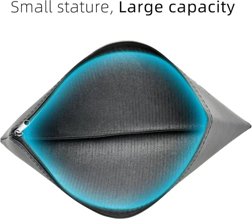 Miniatura 3 de MRSDY Bolsa para micrófono, bolsa negra con cremallera para micrófono, micrófono inalámbrico, protector de micrófono vocal a prueba de golpes, bolsa