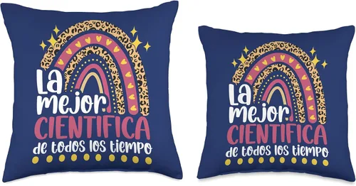 Miniatura 3 de Regalo Original Para La Mejor Cientifica Regalos La Mejor Divertido Mujer Académica Científica - Almohada (16 x 16 pulgadas), multicolor