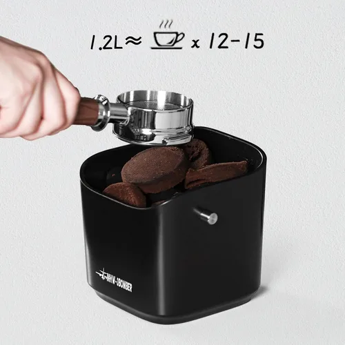 Miniatura 2 de MHW-3BOMBER Cajón para posos de café espresso, 1.2L (15 tazas) Cajón de café con barra extraíble y almohadillas antideslizantes para posos