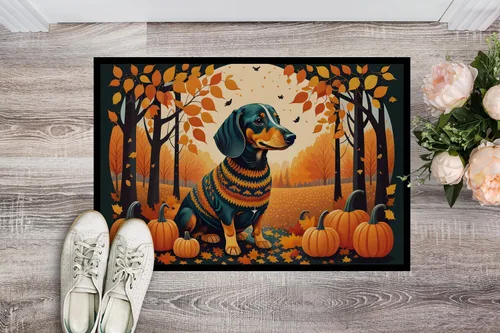 Miniatura 2 de Caroline's Treasures DAC1042JMAT - Tapete de otoño para interiores o exteriores, 24 x 36 pulgadas, tapete para puerta delantera, interiores