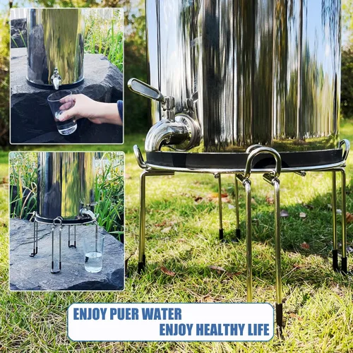 Miniatura 6 de Espiga de acero inoxidable de repuesto para Berkey Big, Travel, sistema de filtro de agua alimentado por gravedad real y otros tanques de filtro