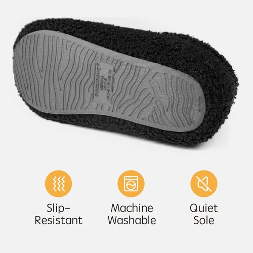 Miniatura 6 de RockDove - Pantuflas de vellón de estilo cerrado para mujer, ideales para interiores