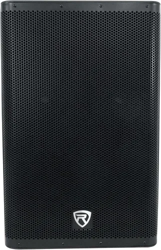 Miniatura 11 de Rockville DX12 2000W Altavoz PA alimentado de 12 pulgadas, mezclador de 2 canales, entradas XLR y 1/4, montaje en poste de doble ángulo