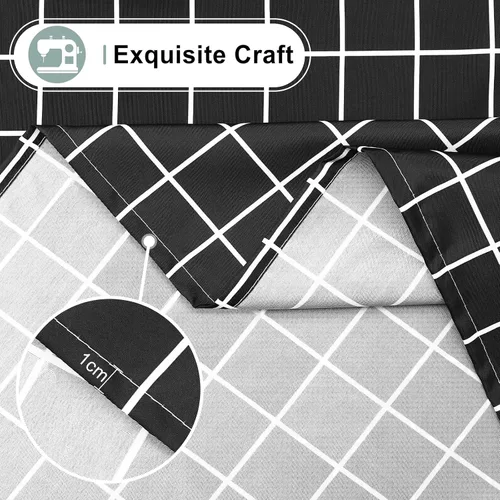 Miniatura 5 de misaya 6 Pack Rectangle Waterproof Fabric Table Cloth, Plaid Stain Resistant Polyester Tablecloth, Washable Cloth Table Cover for Dining Room