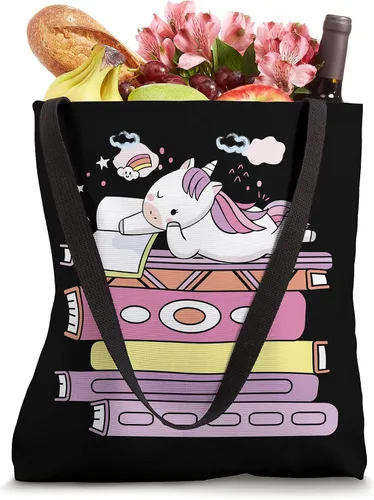 Miniatura 4 de Unicorn Book Reading Girl Reader Future Librarian - Bolsa de mano