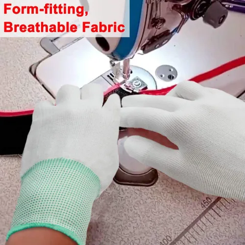 Miniatura 5 de Guantes de acolchado para costura de movimiento libre, guantes diseñados para acolchar, manualidades, costura (pequeño, 1 par)