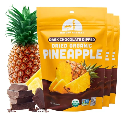 Miniatura 10 de Mavuno Harvest Coco Orgánico Cubierto de Chocolate - Coco Seco Orgánico Sumergido en Chocolate Negro - Sin OMG, Sin Conservantes, Comercio Justo