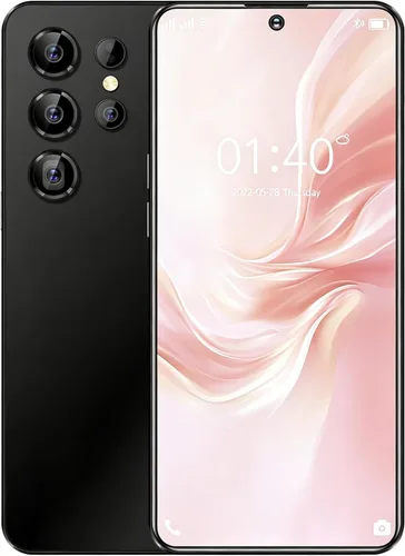 Teléfono inteligente Android desbloqueado SM24 Ultra 5G Network Dual SIM Celular Pantalla de 6.5 pulgadas, 4000mAh, 4GB RAM y 128GB ROM (negro)