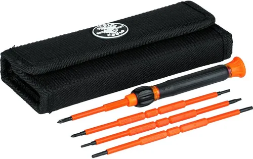 Miniatura 13 de Klein Tools 32581INS - Destornillador de precisión, destornillador aislado 2 en 1 con punta Phillips No. 0 y punta ranurada de 1/8 de pulgada