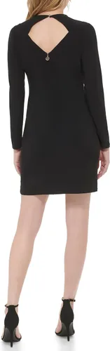 Miniatura 3 de Tommy Hilfiger Vestido de manga larga con cuello en V para mujer