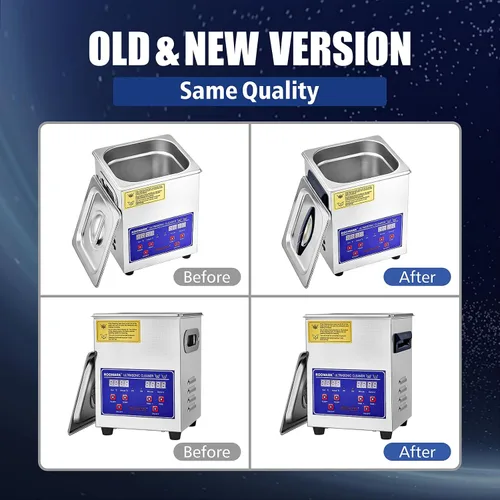 Miniatura 8 de Limpiador ultrasónico de 3.2L, máquina de limpieza ultrasónica con temporizador digital y calentador, herramienta de laboratorio profesional
