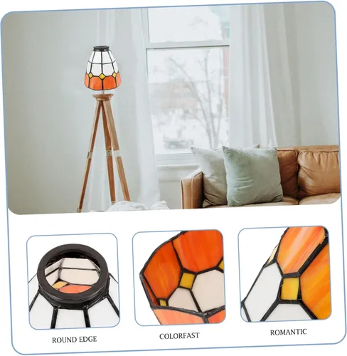 Miniatura 6 de DOITOOL Lámpara decorativa de cristal para lámpara de techo, cubierta festoneada colgante