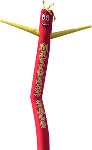 Miniatura 4 de Venta de colchón de 20 pies de alto, tubo inflable para hombre, marioneta de baile para publicidad al aire libre, solo bailarín de repuesto, rojo