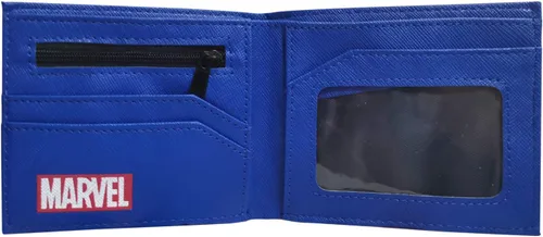 Miniatura 5 de Cartera bifold de PVC de carácter superhéroe, billetera, M, Estilo F.