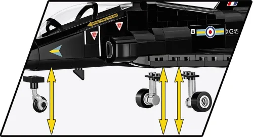 Miniatura 7 de COBI Armed Forces BAE Hawk T1 - Juego de construcción de avión (362 piezas)