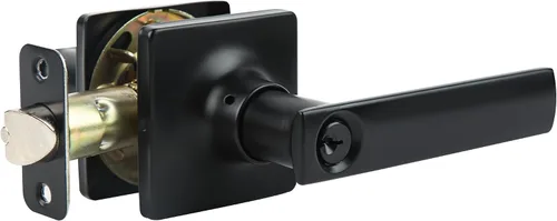 Cerraduras de manija de puerta de entrada con llaves, manija de puerta de bloqueo cuadrada para oficina, dormitorio, apto para puertas laterales