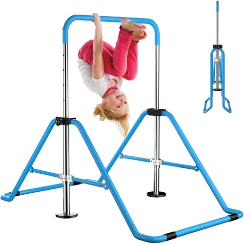 Miniatura 8 de WATBKHE Barra de gimnasia para niños, equipo de gimnasia para el hogar, altura ajustable, barra de entrenamiento de gimnasia, artículos de gimnasia