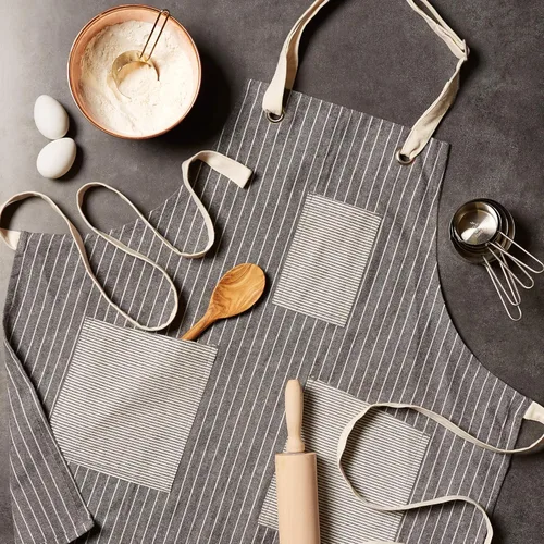 Miniatura 2 de DII Women's Pantry Style Apron Collection Large Pockets, Adjustable with Long Waist Ties