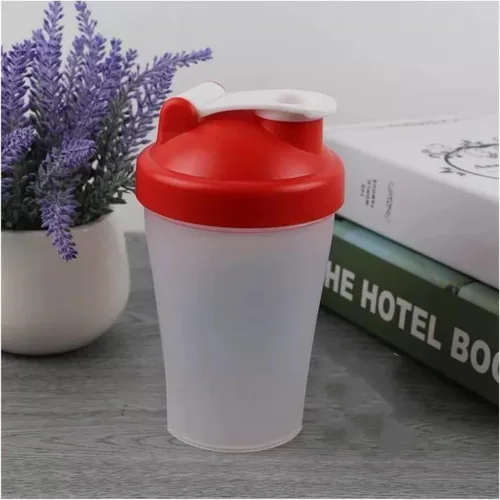Miniatura 6 de Cekaso Batidora de botellas para batir y antes del trabajo, la mejor taza agitadora (sin BPA) con tapa de bucle clásico y bola batidora, botella