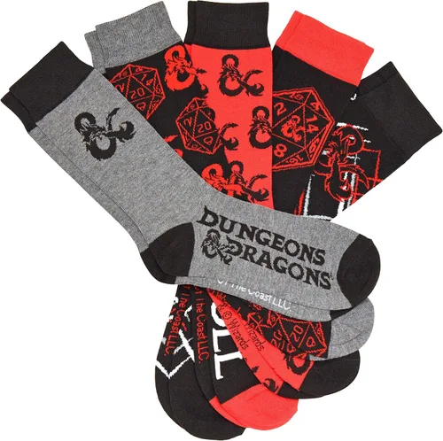 Miniatura 2 de Hyp Dungeons and Dragons D&D This Is How I Roll - Calcetines para hombre, paquete de 5 pares