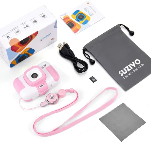 Miniatura 7 de Cámara para niños, videocámara digital para selfie, 1080P, doble lente de 2.4 pulgadas, HD, regalos electrónicos de cumpleaños, Navidad, juguetes