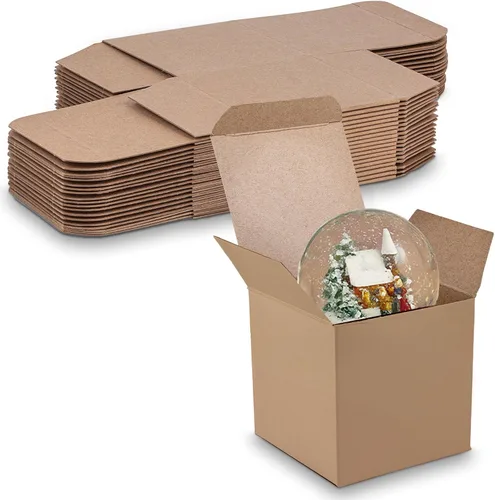 Miniatura 12 de MT Products Tuck Top - Caja de regalo pequeña de cartón kraft de 2 x 2 x 3 pulgadas, cajas de regalo con tapas, paquete de 30