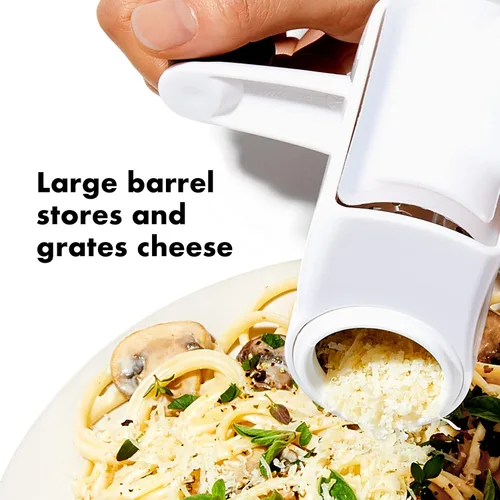 Miniatura 4 de OXO Good Grips Rallador giratorio y buen agarre grabado Zester y rallador