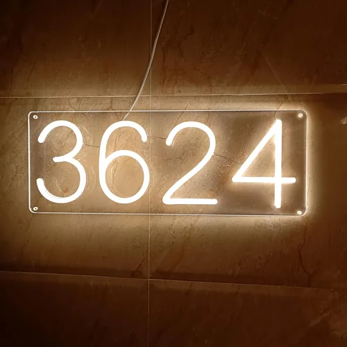 Miniatura 6 de Letreros de neón personalizados con nombre LED, letras iluminadas para habitación, garaje, negocios (19 pulgadas, 1 línea)
