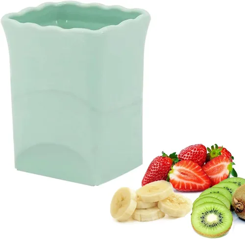 Taza rebanadora de fresas: taza para cortar frutas para fresa, huevo, plátano, champiñones, pepino, kiwi y ensalada de verduras, cortador de
