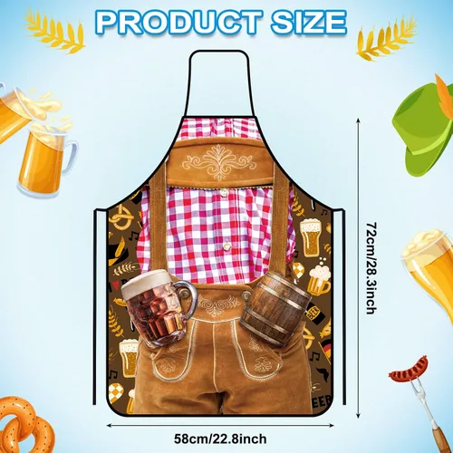 Miniatura 3 de Leumoi 6 Pcs Apron Party Costume Novelty Apron for Women Men Cooking BBQ Party Favor Gifts
