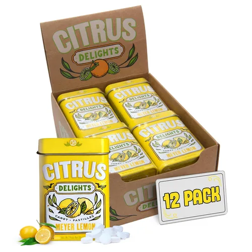 Miniatura 9 de Big Sky Citrus Delights - Pastillas de caramelo - Paquete de 12 caramelos cítricos a granel - Ayuda a eliminar el mal aliento y la boca seca - 1.07