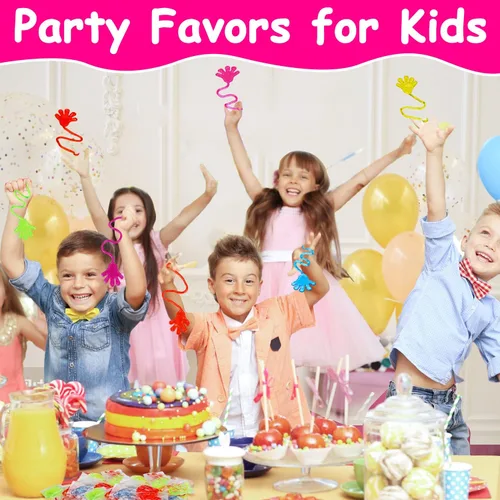 Miniatura 5 de 100 unidades de manos adhesivas para fiestas de cumpleaños para niños de 4 a 8 a 12 años, regalos de graduación para bolsas de regalos para el aula