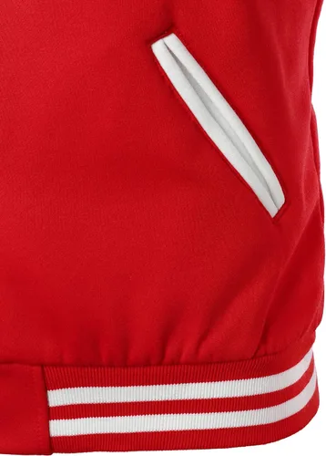 Miniatura 5 de HOOD CREW Chaqueta de béisbol Varsity para hombre de mezcla de algodón