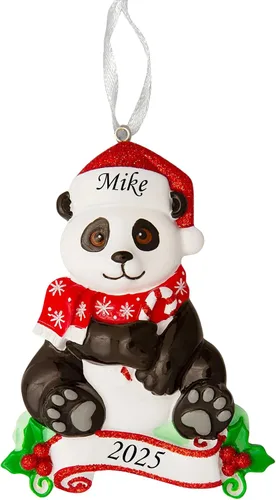 Miniatura 9 de Adorno de Navidad personalizado 2025 para niños, nombre personalizado y recuerdo de vacaciones del año, decoración de árbol de Navidad con bonito