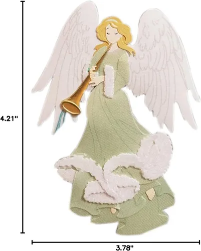 Miniatura 9 de Troqueles de metal de ángel, plantillas musicales de corte de ángel para manualidades, álbumes de recortes, fotos, papel decorativo en relieve