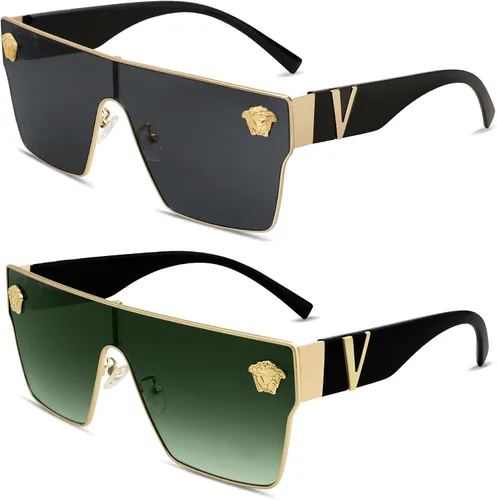 Miniatura 6 de Allarallvr Gafas de sol cuadradas de gran tamaño para mujeres hombres vintage de moda clásica gafas de sol de sol para mujer AR82087