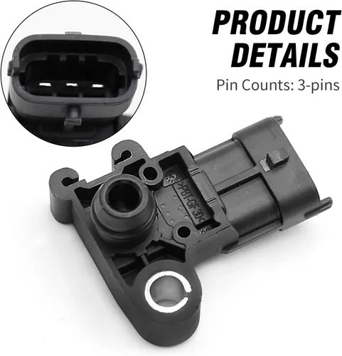Miniatura 2 de Saihisday Sensor MAP de presión absoluta del colector para Chevy Aveo 2009-2011 Buick Enclave 2008-2019 Cadillac XTS 2013-2019 Sustituye #55573248