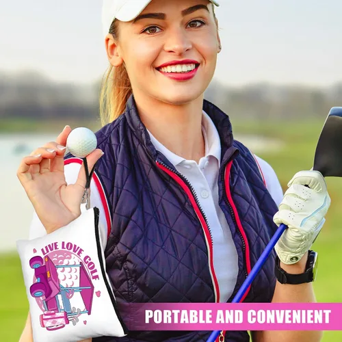 Miniatura 5 de Skylety 9 bolsas de cosméticos de regalo de golf, bolsa de maquillaje, bolsa organizadora de artículos de tocador cosméticos, regalos de golf