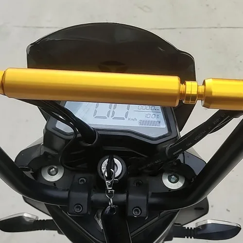 Miniatura 6 de Barra de equilibrio de motocicleta, soporte universal de mango de motocicleta de 0.866 in, aleación de aluminio, barra de manillar de motocicleta