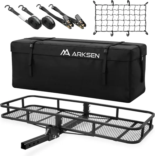 Miniatura 17 de Canasta de carga plegable de ARKSEN, receptor de enganche de 2", 60" de ancho
