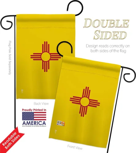 Miniatura 5 de Americana Home & Garden S140532-BO Nuevo México Estados Impresiones Decoración Vertical Casa 28" X 40" 13" 18.5" Doble Cara Banderas Set Impreso