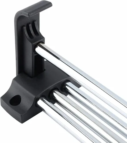 Miniatura 3 de Riel extensible para colgar ropa de armario, barra de armario extraíble de 9.8-19.7 in, riel para ropa de armario, organizador de armario